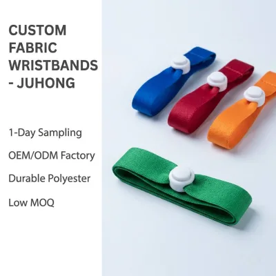 Recycled RPET Custom Fashion Eco-Friendly Durable Event Wristbands with LED and RFID Polyester Material