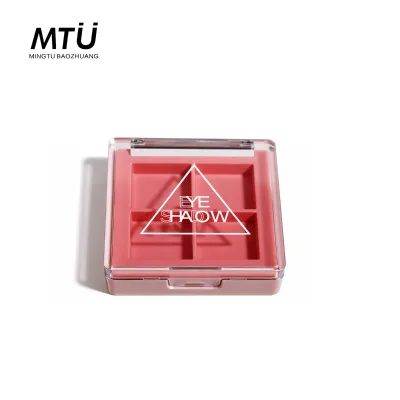 Refillable Rectangle Empty Eyeshadow Palette Packaging with Mirror Plastic Cosmetic Empty Makeup Concealer Highlighter Container