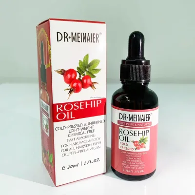 Organic 30ml Rosehip Brightening Essential Oil Serum Anti-Aging Moisturizing for Face Body Hair Care OEM Supply