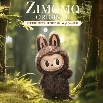Authentic 100% POP MART Genuine 58cm Large Size Zimomo I Found You Vinyl Figure Labubu Plushine Anime Doll Collection Cotton