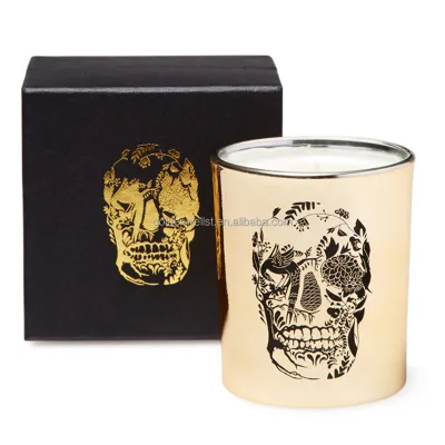 100% Pure Natural Soy Candle in Metallic Candle Holder
