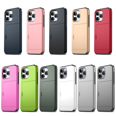 Sliding Cover with Card Insertion 2-in-1 Drop-proof case Mobile Phone Case