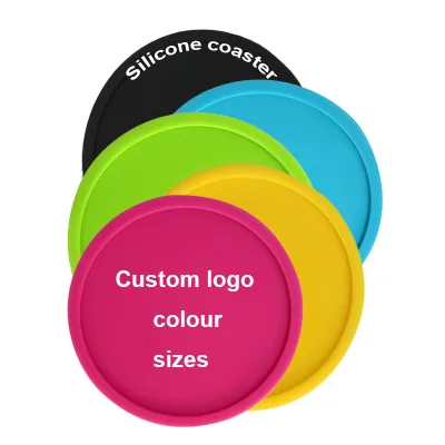 Factory Custom Non-slip Silicone coaster Non-hot Silicone Cup coaster Custom Coasters for Drink