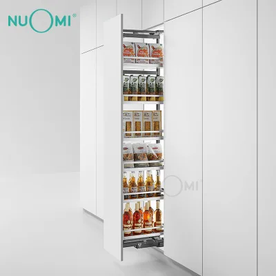 NUOMI Devarajas Series Multi-Role Organizer Revolving Basket Cabinet Double Tall Unit in Kitchen