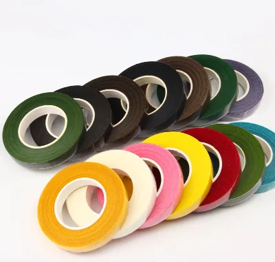 Floral Tape Colorful Paper Tape Color Floral Tape 1.2CM Wide 30 Yards Long DIY Floral Production Materials