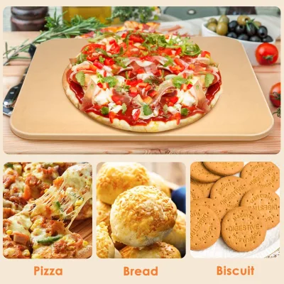 2pcs Pizza Stone Set for Oven Pizza Stone/pizza Peel with Foam case