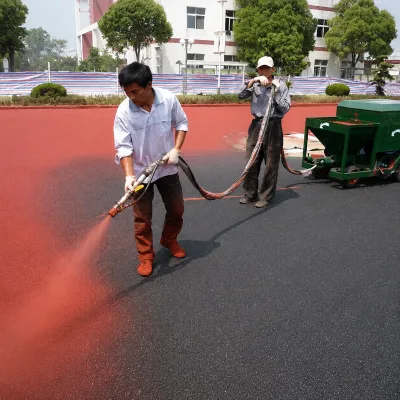 Rubber Particle Sprayer for Sports Track with 1m³/min Air Consumption and Adjustable Nozzle