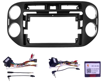 For VW Tiguan 2010-2015 9 Inch Dvd Player Radio Screen Stereo Frame with Canbus Multimedia Dash Trim Mounting Fascia Adapter