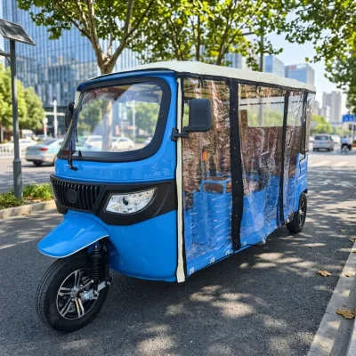 Large Space Electric Passenger Tricycle, Perfect Shuttle Solution for Greek Resorts & City Short Taxi Customized Color