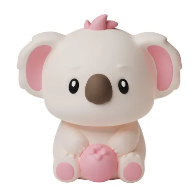 ICARER FAMILY Color-changing Koala Silicone Night Light with USB Charging and Pat Control Ideal for Children's Bedrooms