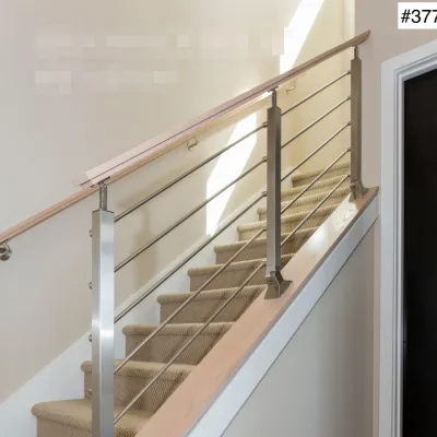 Top Fixed Horizontal Solid Bar Balustrade Stainless Steel Rod for Terrace Renovation