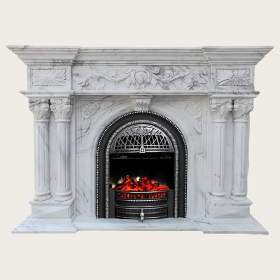 Factory Price Marble Fireplace Natural Stone Fireplace Surround for Fireplace for Hot Sale