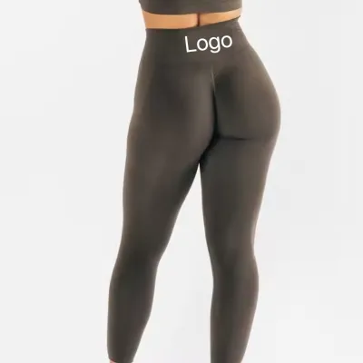 Custom Wholesale Seamless High Waist Top Selling Amplify Leggings