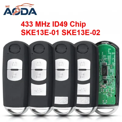 Smart Car Key SKE13E-01 SKE13E-02 433MHz ID49 Chip for Mazda Remote Vehicle Key