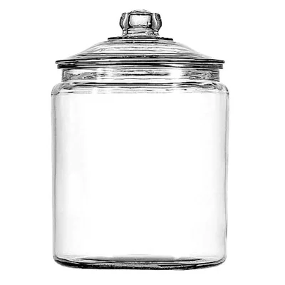 1 Gallon Transparent Glass Kitchen Storage Jar Customized Lid Dishwasher Safe Food Grade Multifunction Design Contemporary Style