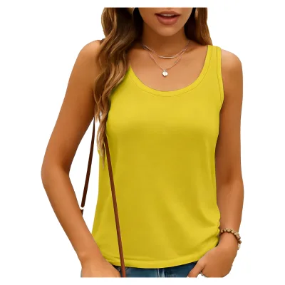 Wholesale Custom Logo Women's Layering Tank Top ODM Sleeveless Cami for Office and Daily