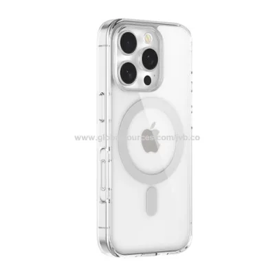 Wholesale Unique Tempered Glass Magsafe Case For iPhone 16 Pro Case Shockproof Clear TPU Magnet Phone Case for iPhone 16 Plus