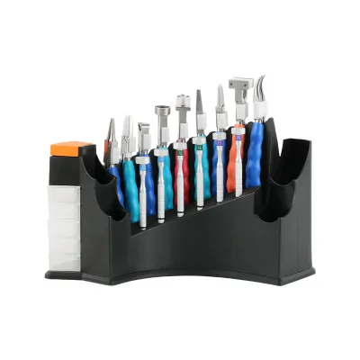 Glasses Repair and Processing Tool Pliers Set with Rubber Handle Screwdriver Tool Rack Non-Slip Glasses Shop Tools Optical Kits