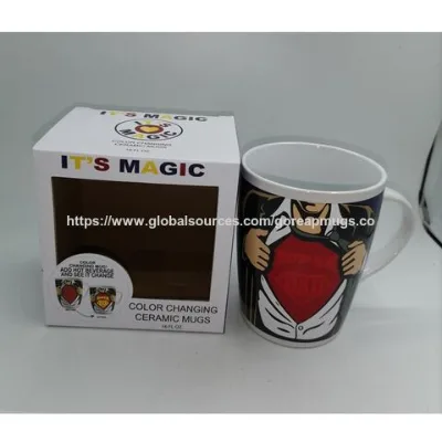 Wholesale 16OZ Father's Day heat color changing mug holiday mugs ceramic coffee mugs