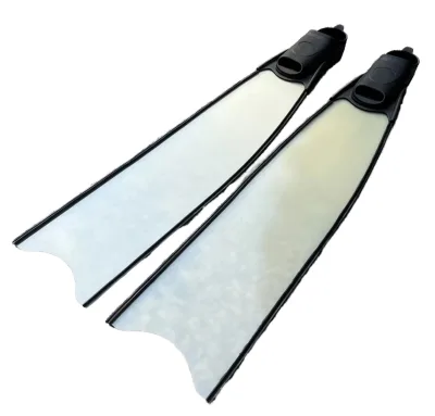 Factory Carbon Fiber Diving Equipment Transparent Glass Fiber Long Fiberglass Freediving Fins for Scuba Diving