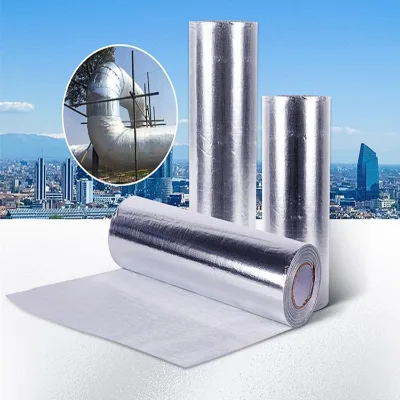 Demei Insulation Laminated Roll Fireproof Fiberglass Fabric Aluminum Foil Coated Fiber Glass Fabric
