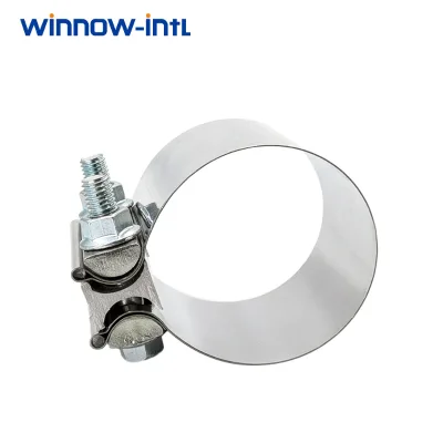 Pipe Fittings Stainless Band Clamp 2.5 3 Inch Car Exhaust  Muffler Pipe Repair Clamps