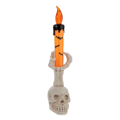 Halloween Candle Lights Candlestick Lights Halloween Decorative Props Skull Lamp