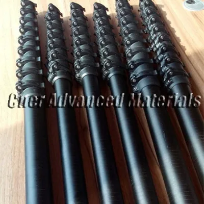 10m Light Weight Telescoping Fiberglass Extension Poles Fiberglass Antenna Mast