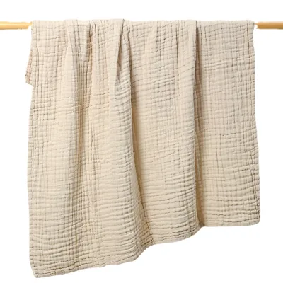 Wholesale 6 Layers Gauze Cotton Newborn Baby Bath Towel Baby Blanket Muslin Swaddle Wrap Baby Blanket