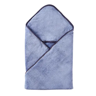 Manufacturer Baby Hooded Towel Solid Color Coral Velvet Kids Coral Velvet Bath Towel for Children