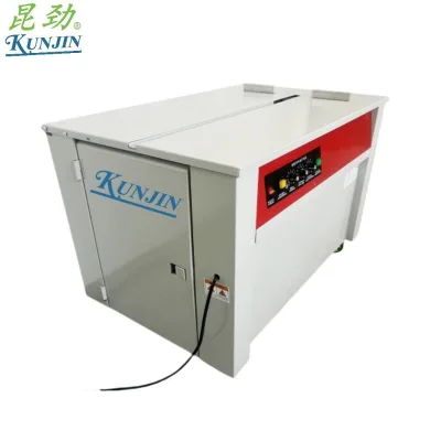 2024 New Arrivals Double Carton Pack Machine PP Plastic Tape Semi-automatic Strapping Machine Pole Bale Machine