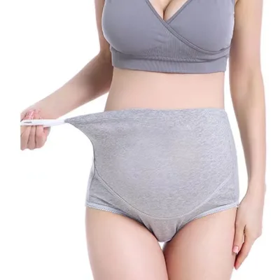 High Rise Cotton Maternity Panties, Waistband Adjustable, Breathable Underwear Briefs Boxers for Pregnant Women Tummy Support