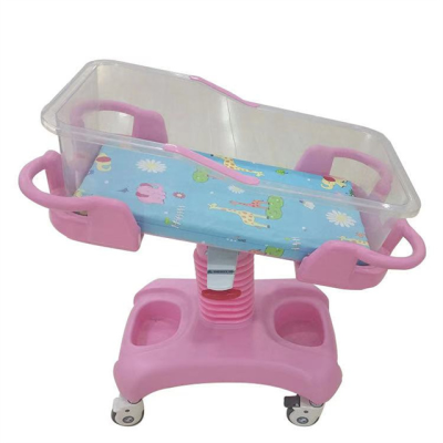 Baby Cot Bed Hydraulic Adjustable ABS Plastic Pediatric Medical Cot Newborn Baby Crib