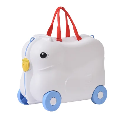 PP Custom Hot Selling Kids Animal Style Cute Outdoor Spinner Ride on Suitcases with Wheels