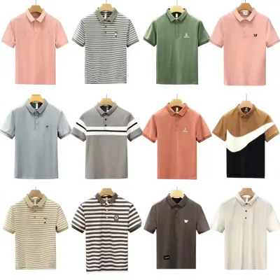 High Quality Men's Short Sleeved T-shirt Pocket Style Dad Summer Polo Shirt Manufacturer Wholesale Supply