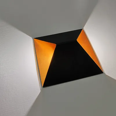 Square Conical Wall Lamp Modern Minimalist DIY Single Head Creative Bedroom Bedside Lighting