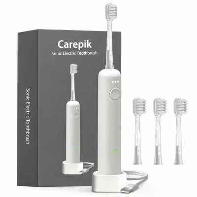 Carepik Electric Toothbrush Travel Case UV Sanitizer Whitening Adults Braces Pressure Sensor IPX7 Waterproof Wireless Charging