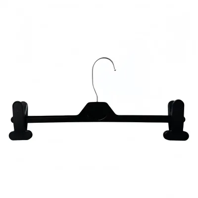 Plastic Clip Hanger Heavy Duty Spade Jaw Clips Ball Tip Hook Recessed Channel Arms for Pants Skirt Trousers Suit Hanger