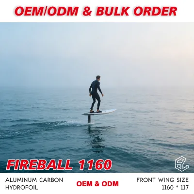 Hydrofoil Wing Fireball 1160 Ocean Foiling Wake Foil Pump Performance Long Glide Advanced Wing Foil Riding AXIS Water Sports