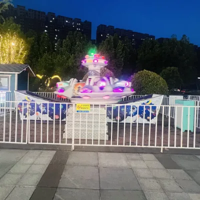 Kids Favorite Interstellar UFO Amusement Equipment Low Noise 380V Flying Saucer Ride for Sale