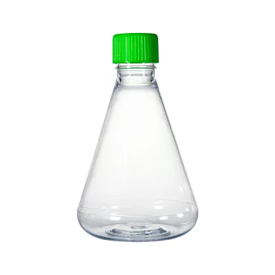 CommaClean 125/250/500mL 1/2/3/5L Erlenmeyer Flasks with Sealed/vent Cap Conical Flask for Suspension Cell Culture and Storage