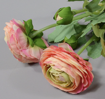 High Quality Florist Supplies Vision Wholesale Fabric Flower Stage Decoration for Christmas Easter Hot Selling Faux Ranunculus