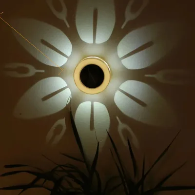 Smart Home Wall Decoration Light Shadow Wall Light Solar Outdoor Courtyard Villa Garden Lawn Light