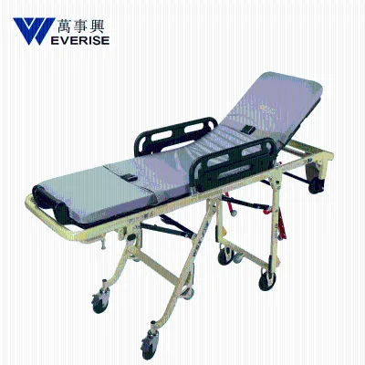 China Manual Ambulance Stretcher with Adjustable Head Backrest 75 Degree Hospital Emergency Transfer WSX-AC-3
