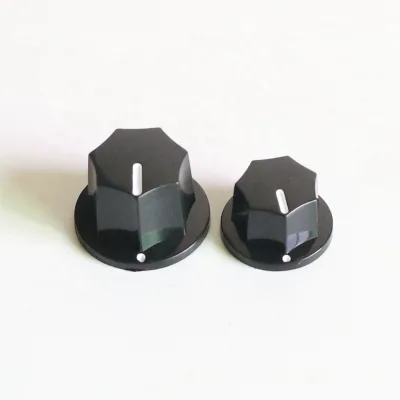 Factory Wholesale 6.0mm Jazz Bass Knob Black Color Electric Guitar Control Knobs
