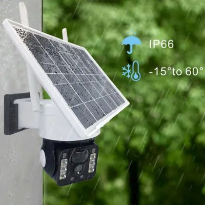 Wireless WiFi Surveillance 4K with Motion Detection, Real-time Focus & Human Motion Tracking, night vision WiFi 4G Solar Camera