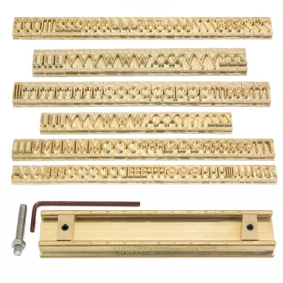 Alphabet Brass Letters Hot Stamp Machine Branding Mold Custom Brass Letters Numbers Set for Leather Hot Stamping