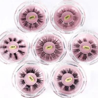 3D Faux Mink Natural DIY Eyelash Set Custom Segment Lash 18mm Cluster Eyelashes Clear Band Pre-Cut Strip Full Strip Eyelashes