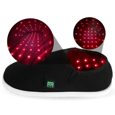 New Design Portable Battery Pulse Near Infra Red Light slippers 660nm 850nm Red Light Therapy Equipment Boots for Foot Arthritis