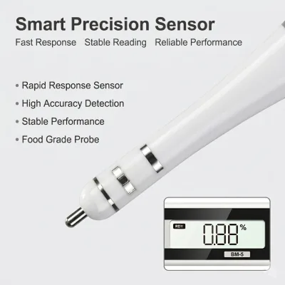 High-Precision Digital Display Salinometer High Performance Laboratory Refractometer Food Testing for Hotels and Chefs